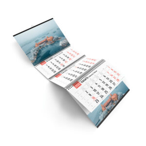 Trijų dalių sieninis kalendorius TRAKŲ SALOS PILIS ŽIEMĄ 2026